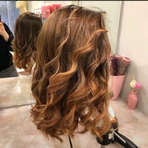 Brown straight hair wig